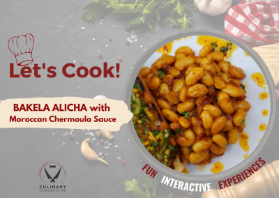 Ethiopian Recipes: Bakela Alicha with Moroccan Chermoula Sauce