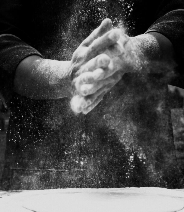 working with flour